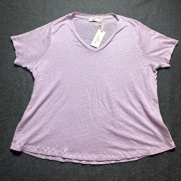 Vineyard Vines 100% Linen T-Shirt in Lavender Sea Grape Size L‎ - Picture 2 of 8